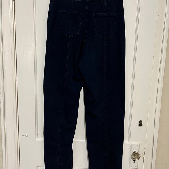 Sofia Diana Flare Jeans Stretch Ultra High Rise Dark Wash Size 12 - Picture 2 of 6